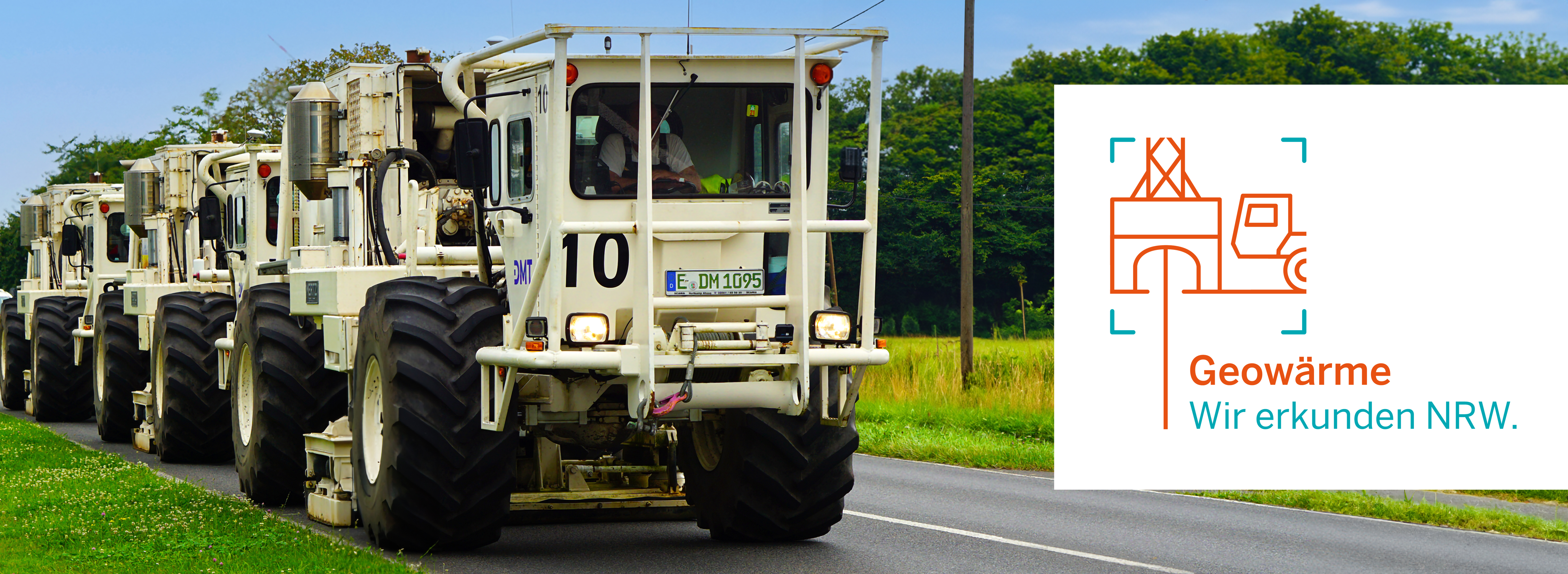 Grafik: Vibro-Trucks bei der Messung