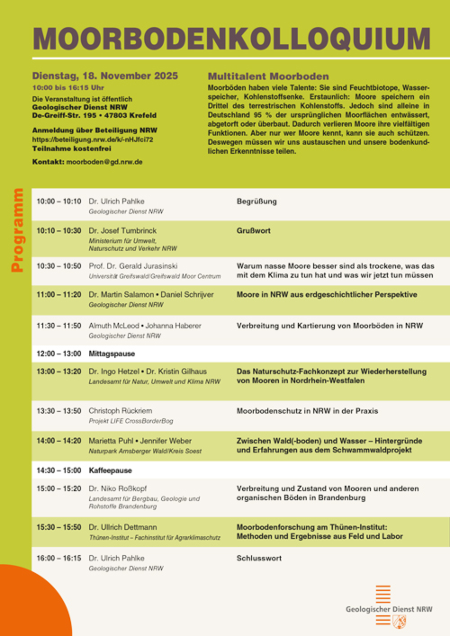 Programm Moorbodenkolloquium